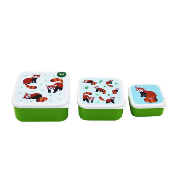 La Tanière, zoo, refuge, parc animalier, cadeau, lunch box, bento, déjeuner, gouter, camping, 3 en 1, panda, panda roux