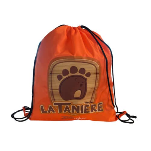 La Tanière, zoo, refuge, parc animalier, cadeau, tote bag, sac, sac à dos, réutilisable, shopping, sport, pique nique, running